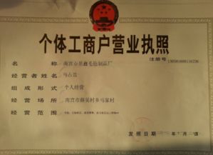 注册工商个体营业执照这表怎么填