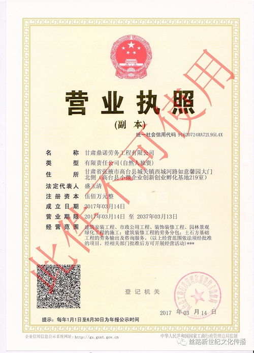 工商注册代办就选高台鼎誉中小企业服务有限责任公司