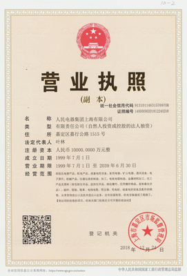 人民电器 资质荣誉与财务咨询服务的双重保障